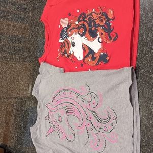 Two Children's Place Unicorn Tshirts, Size 7/8